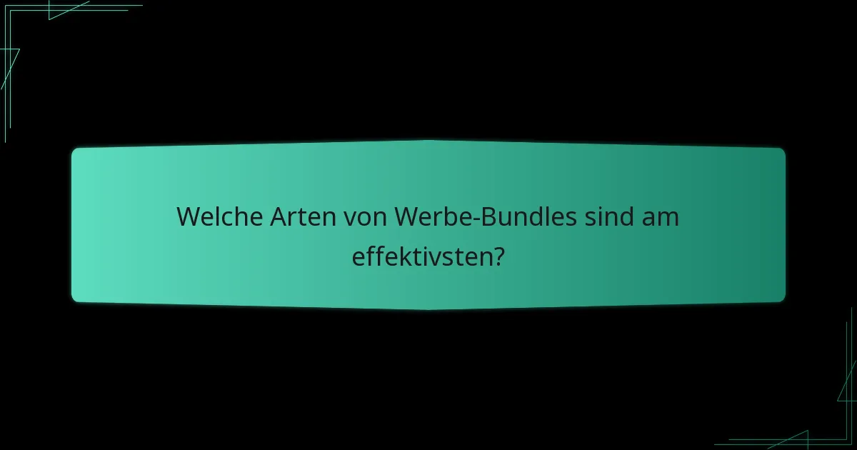 Welchen Einfluss haben Werbe-Bundles auf die Gemeinschaft?