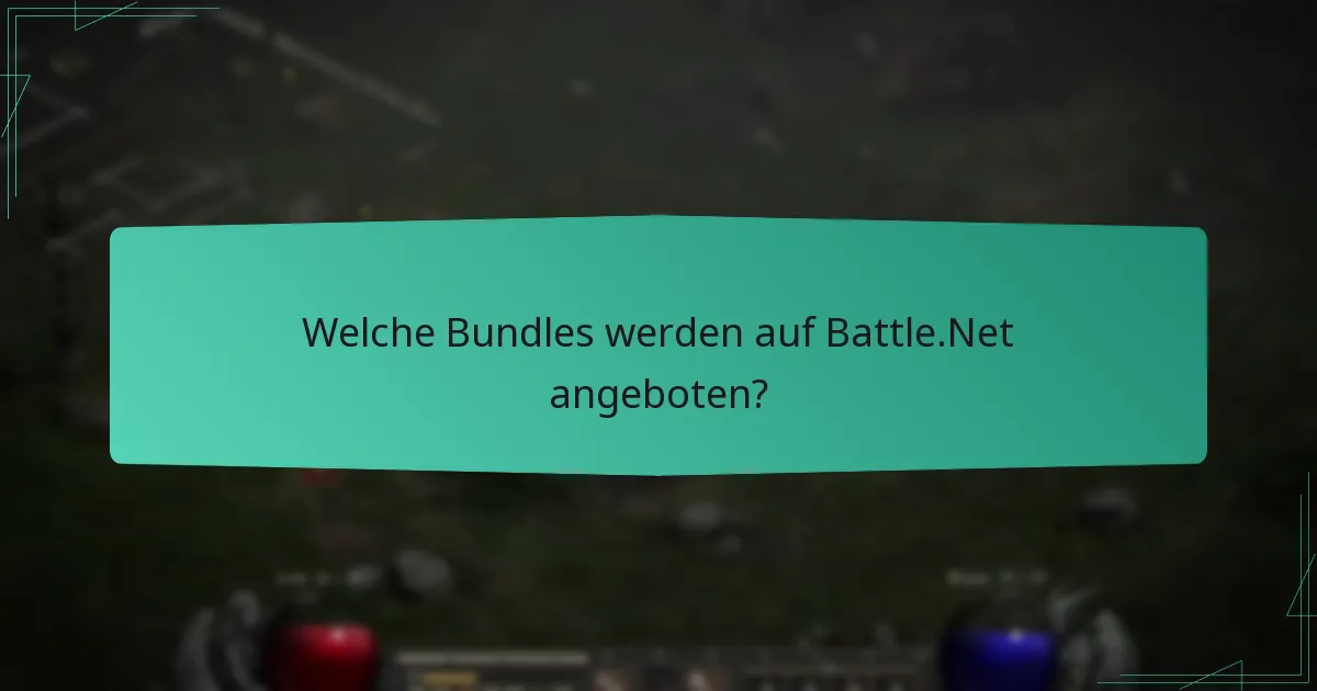 Welche Bundles werden auf Battle.Net angeboten?