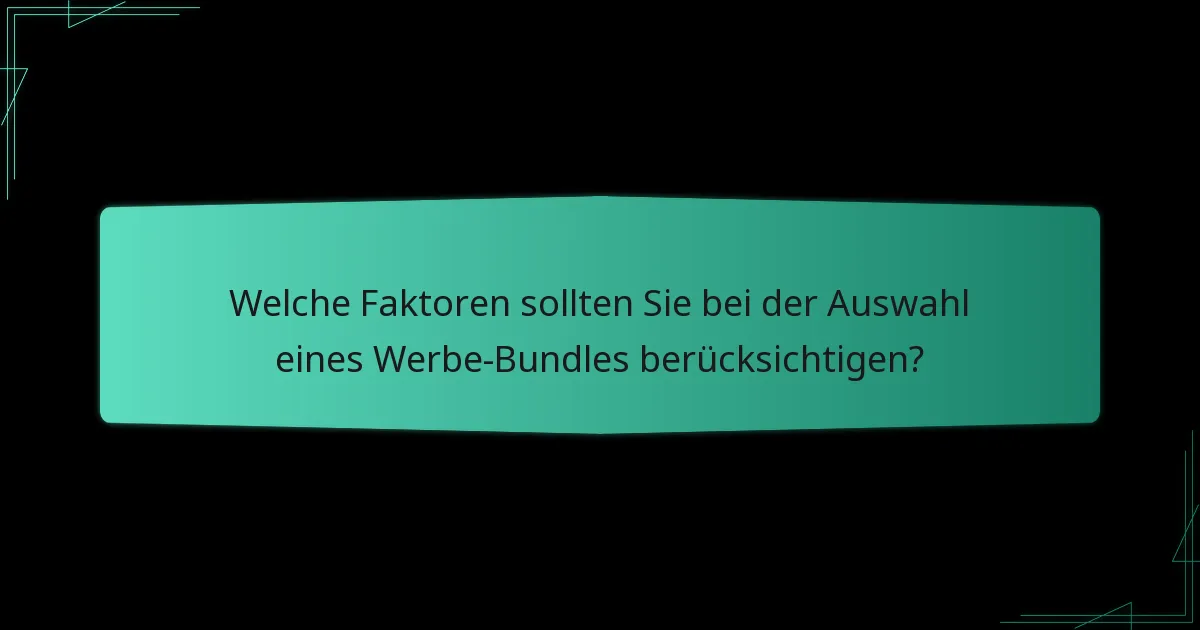 Was sind beliebte Beispiele für Werbe-Bundles?