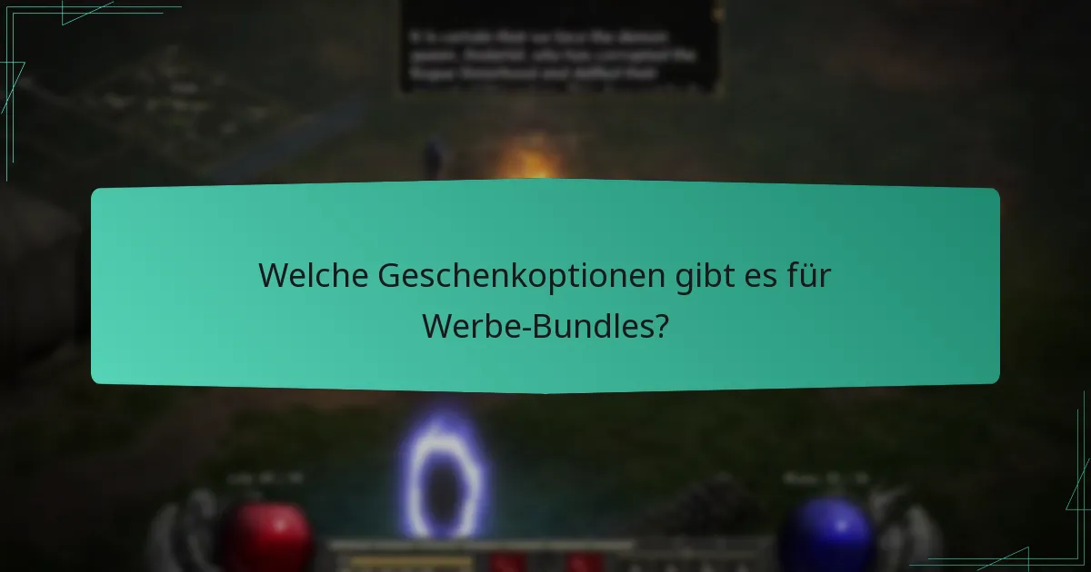 Welche Geschenkoptionen gibt es für Werbe-Bundles?